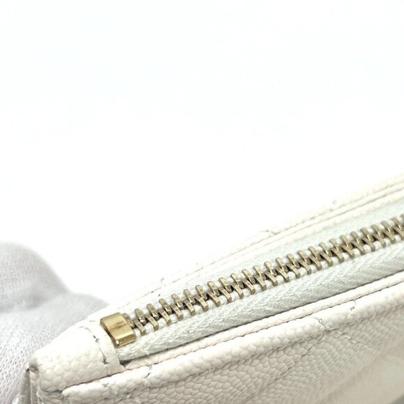 CHANEL Matelasse CC Mark Fragment Case Card Case Compact Long Wallet Unused - Picture 10 of 13